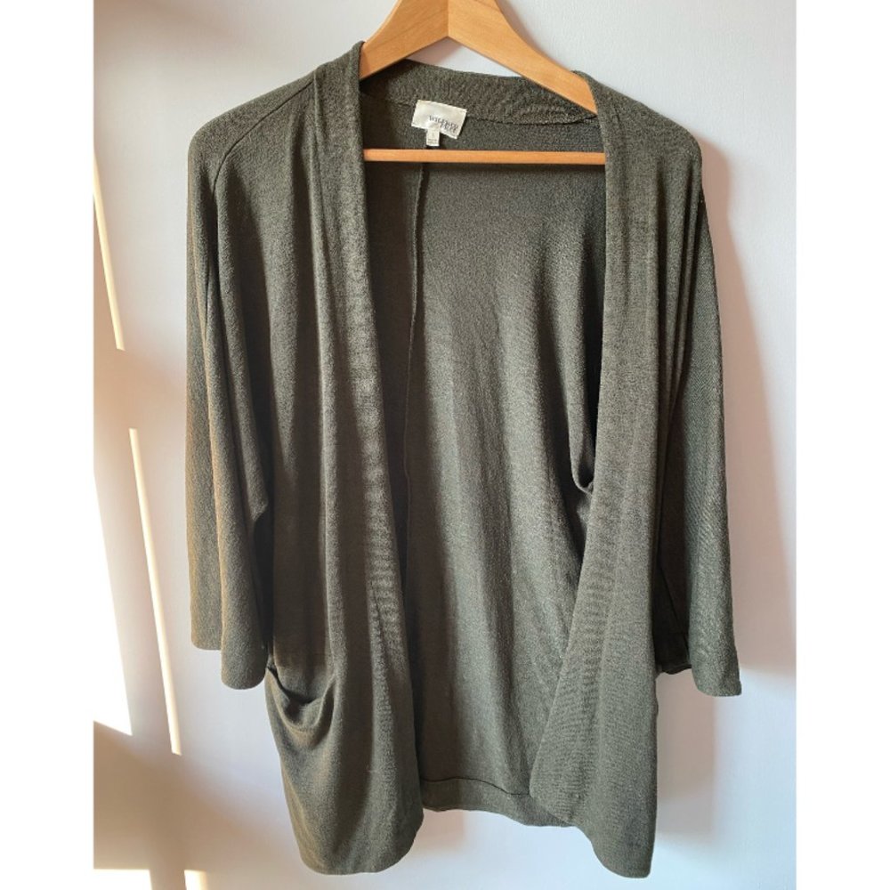 Aritzia Wilfred Free Green Cardigan